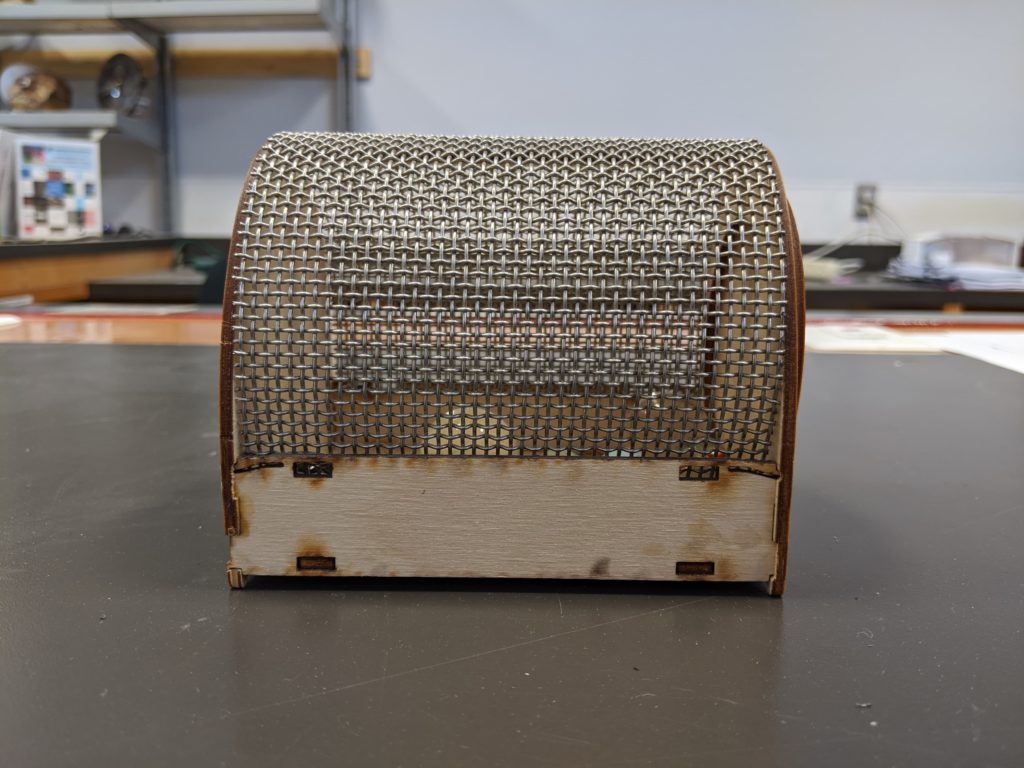 The finished side of the DIY bug box made at Anchorage Makerspace.